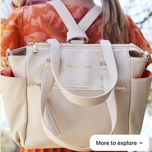 White Elm Gemini Convertible Backpack / Tote Bag